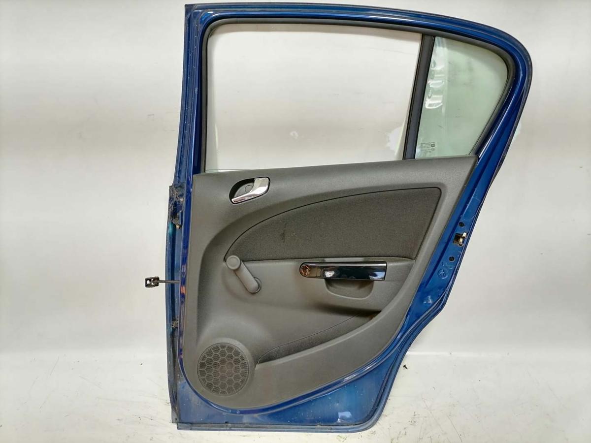 Opel Corsa D original Tür hinten rechts Z21B Ultrablau Bj.2007